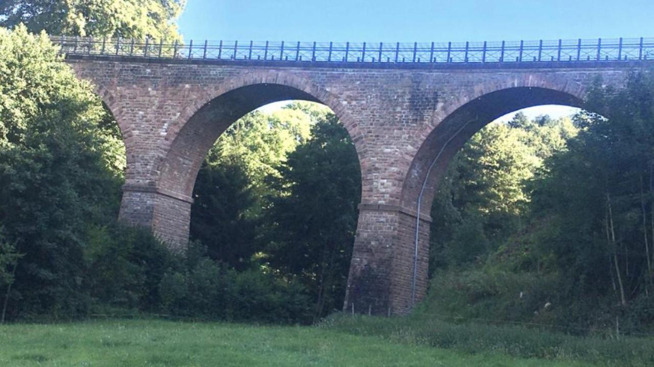 Ferienwohnung Am Viadukt Wald-Michelbach Exterior foto